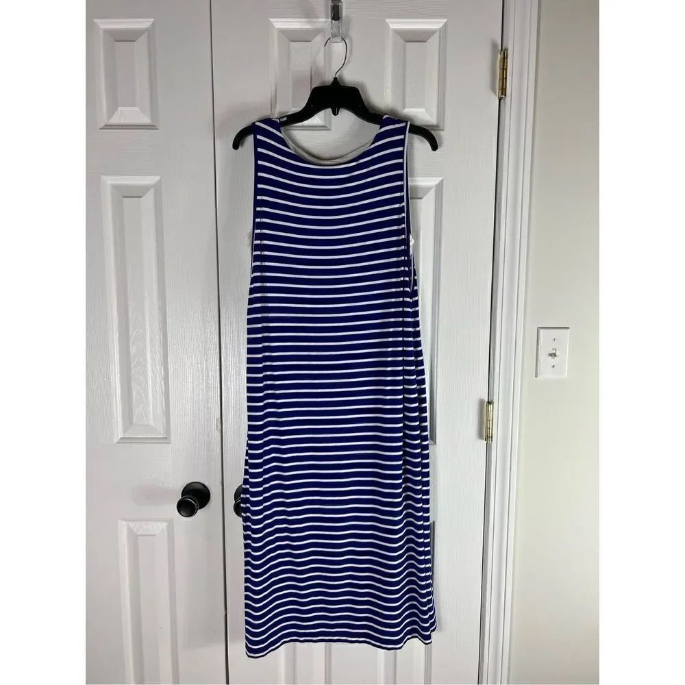 Chicos Womens Layered Blue/White Dress Size 1 S 8/10